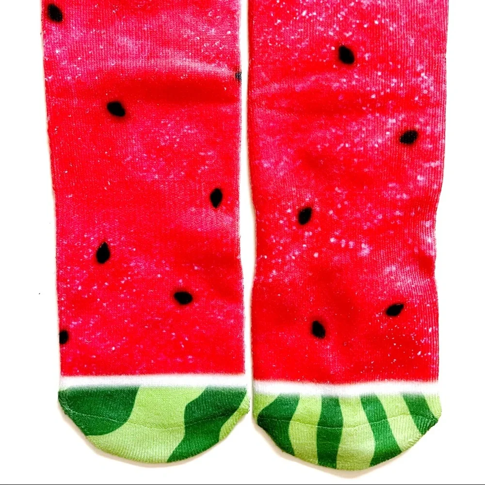Odd Sox Watermelon Slice Crew Socks Mens Womens Fruit Fruity Fun Gift New NWT